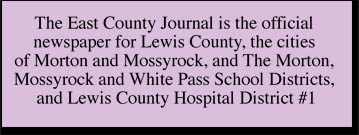 East County is the official newspaper for Lewis County's Legal Notices